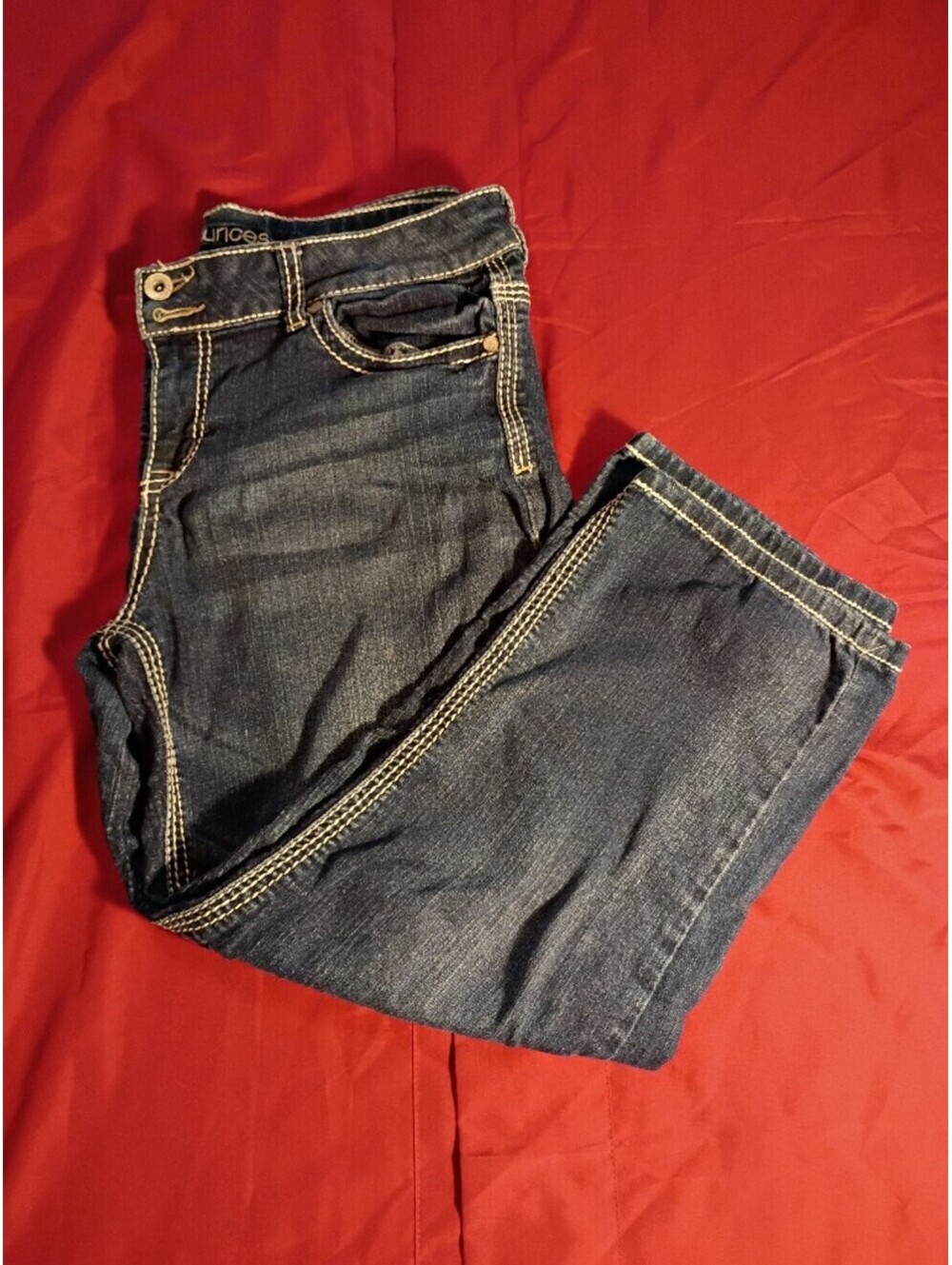 Maurices Girls 9/10 Dark Wash Denim Jeans